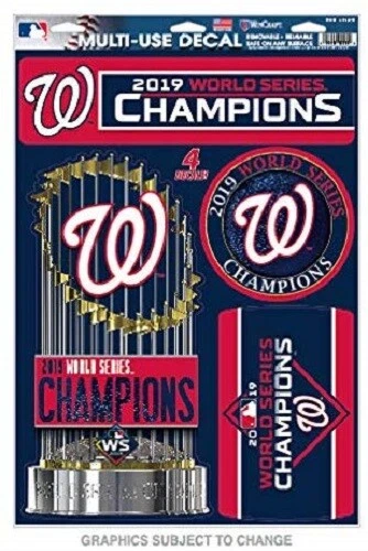 MLB Washington Nationals 2019 World Series Champions 11"x17" Ultra Decal Sticker - Image 1 of 1