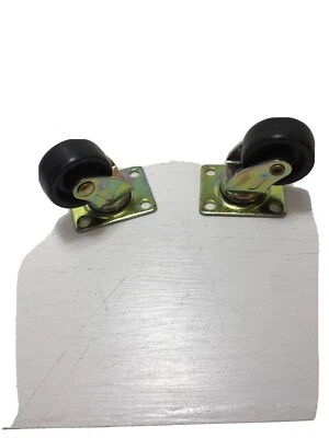 Ruedas de rodillo giratorias 1 3/4”H rueda es 1 1/4” redondo nuevo juego de 2 ruedas Foto 1 de 4