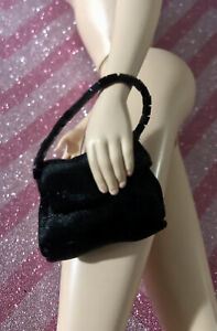 ~ Black Satin, Beaded Handle Evening Bag Only from Silkstone Black Enchantment~