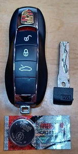 Mando a distancia original OEM 4 Btn Porsche Smart Key 991.637.251.10R KR55WK50138 5WK50138 - Imagen 1 de 7