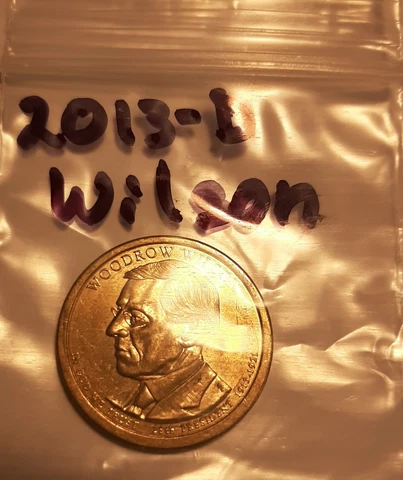 2013-D President Wilson Dollar Cover