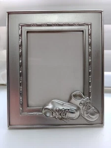 Silver Frame For Baby First Photo - Picture 1 of 2