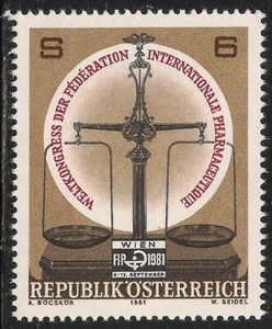 Austria #1185 (A583) en estado bastante bueno MNH - 1981 6s escala farmacéutica - Imagen 1 de 1