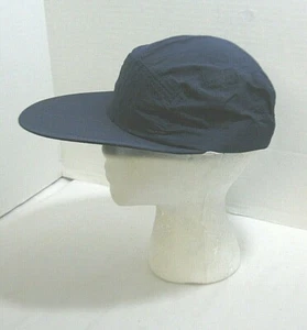 Unisex Navy Blue Baseball Hat Nylon Waterproof Surfer Cap Extended Visor Swim - Picture 1 of 4