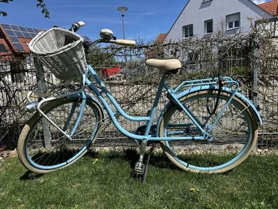 Fahrrad Hollandrad Feldmeier FC55 City Line hellblau 7 Gänge - Bild 1 von 4