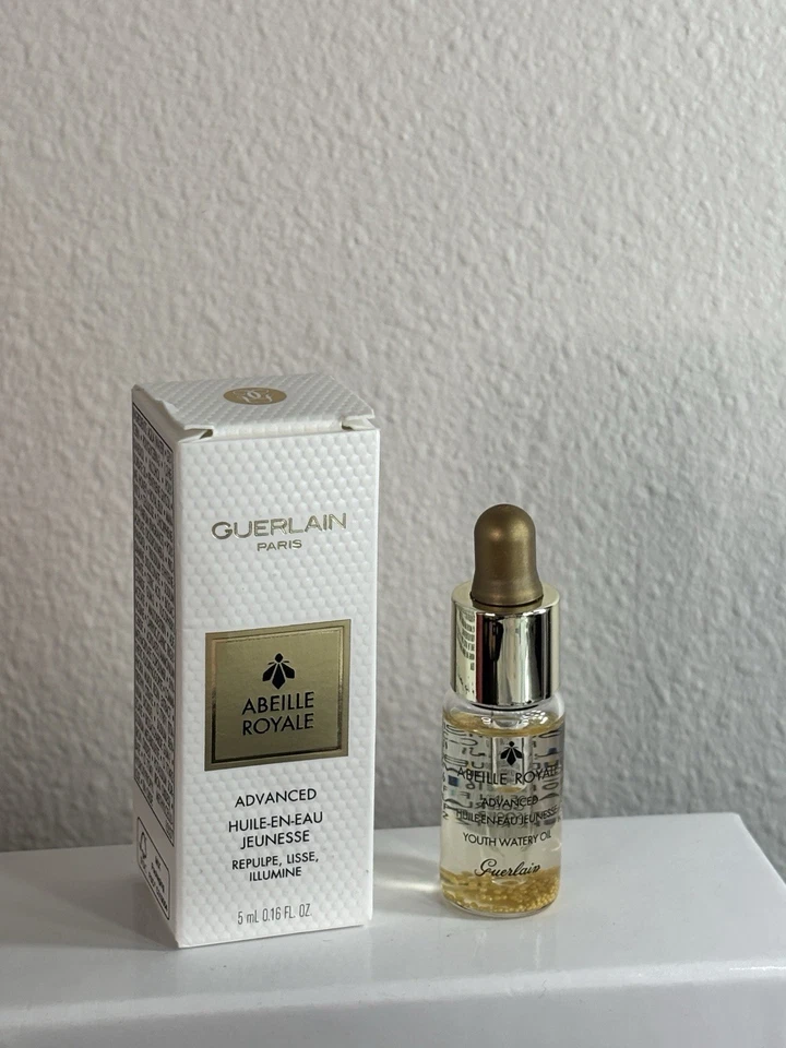 Suero de aceite acuoso juvenil Guerlain Abeille Royale 0,16 oz 5 ml tamaño de viaje nuevo en caja Foto 1 de 1