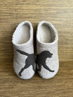 Zuecos de lana LL Bean día de la mujer motivo rasguños reales topo chocolate perro 9M sin cordones Foto 1 de 4