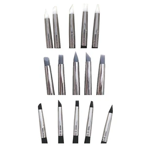 5Pcs Dental Brush Pen Adhesive Composite Resin Cement Porcelain Teeth Silicone - Picture 1 of 18
