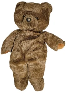 Vtg Choo Choo Teddy Bear Dakin Plush 80s Toy Pillow Soft Brown Handmade Large - Picture 1 of 12