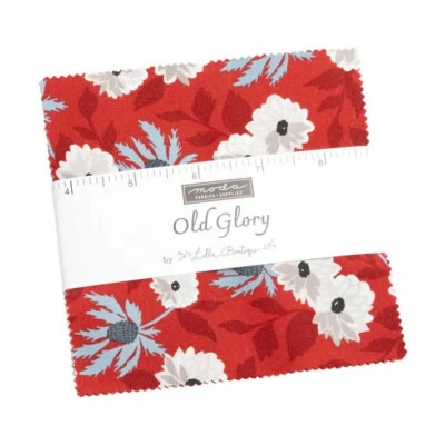 Moda Quilting Patchwork Charm Pack Old Glory Inch Fabrics - Image 1 of 4