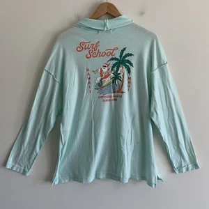 Maglietta We The Free Surf School Sanata Teal manica lunga grande - Foto 1 di 5
