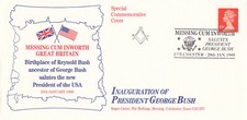 (97598) CLEARANCE GB Cover President George Bush Inauguration Colchester 1989