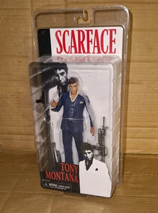 Rare Scarface Movie Neca Tony Montana Blue Suit 7" Reel Toys Action Figure MOSC - Picture 1 of 3