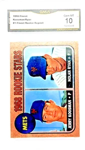 1998 Finest #1 Nolan Ryan Rookie Reprint GMA 10 - Picture 1 of 2