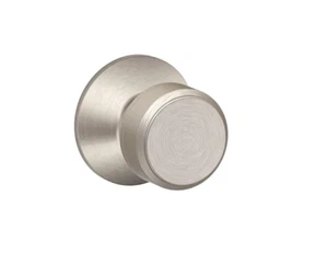 Schlage Bowery Door Knob Hall & Closet Passage NON LOCKING ROUND FLAT HANDLE - Picture 1 of 1