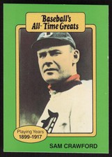 1987 Hygrade All-Time Greats   Sam Crawford #NNO Detroit Tigers