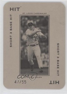 2005 Donruss Throwback Threads Polo Grounds Hit Short 3 Base /55 Scott Rolen HOF