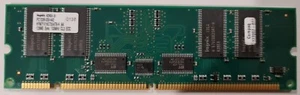 1 x Hynix HYM71V16C735AT8-H 128MB PC133 ECC Register CL3 168-Pin DIMM Memory RAM - Picture 1 of 2