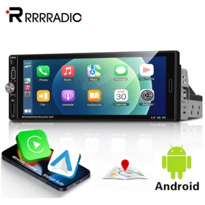 Apple Carplay Autoradio 1 DIN GPS Navi Android Auto RDS WIFI USB Mit Bildschirm - Bild 1 von 20