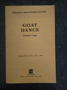 Goat Dance By Douglas Clegg Advance Uncorrected Proofs 1989 Vg- Paperback - Picture 1 of 11
