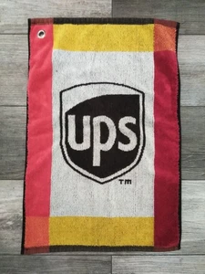 VTG. UNITED PARCEL SERVICE UPS GOLF HAND-FACE TOWEL / BANNER? ( 23"X15") U.S.A. - Picture 1 of 6