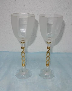 2 copas de vino; Theresienthal; copas maestras; serie Millennium 2000; ¡EXCELENTE!!!! - Imagen 1 de 8
