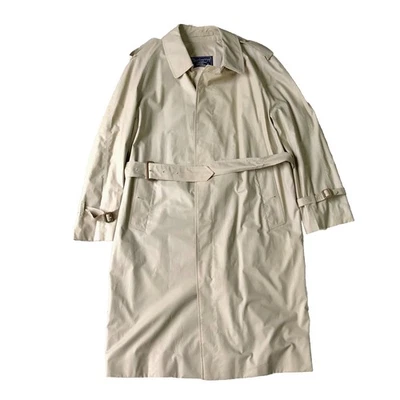 Gabardina larga vintage Burberrys caqui para hombre talla UK 52 US L hecha en Inglaterra Foto 1 de 4