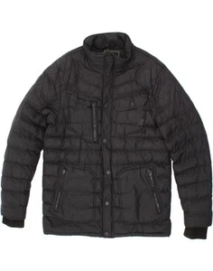 Chaqueta acolchada para hombre KANGOL UK 38 mediana negra CC31 - Imagen 1 de 3