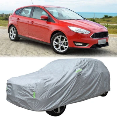 Cubierta de coche exterior impermeable nieve a prueba de polvo a prueba de arañazos para Ford Focus sedán Foto 1 de 4
