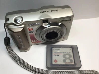 Canon PowerShot A20 2.0MP Digital Camera-with Compact Flash Exc. - Image 1 of 4