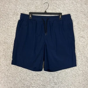 Pantalones Cortos Old Navy Active Go Dry Para Hombre XL Azul Bolsillo con Cremallera 8" Entrepierna Gimnasio Entrenamiento Correr - Imagen 1 de 9