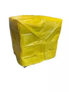 1.2m x 1.2m x 1.2m Yellow Poly Pallet Cover - Picture 1 of 2