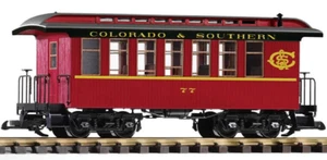 PIKO G Scale ~ New 2024 ~ Colorado & Southern C&S ~ Wood Coach #77 ~ 38661 - Picture 1 of 1