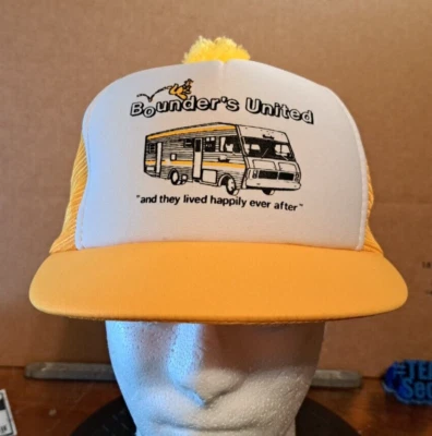 Bounder's United RV Club Adjustable Baseball Hat Cap Puffball - Image 1 of 4