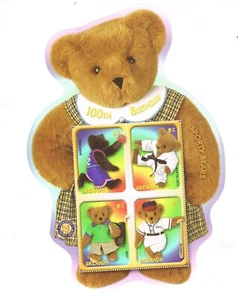 Hoja Granada 2002 (Michel 5002/5 100 años Osos de Peluche montada sin montar o nunca montada - Imagen 1 de 2