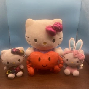 Hello Kitty Zodiac Cancer Star Crab Sign Plush Toy Plus 2 6” Plush - Picture 1 of 9