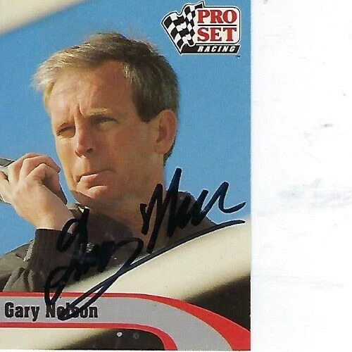 GARY NELSON SIGNED 1992 PRO SET RACING #189 - NASCAR - Image 1 of 1