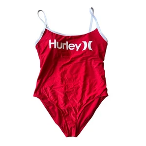 HURLEY Traje de Baño/Bañador Una Pieza, Talla Mujer 2X, Rojo y Blanco - Imagen 1 de 8