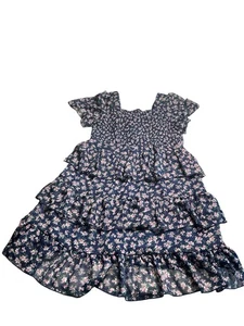 Chenult Girl Bailey Butterfly Sleeve Tiered Floral Dress - Picture 1 of 7
