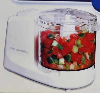 Proctor Silex 72500 Food Chopper 1-1/2 Cup Food Chopper White NEW - Image 1 of 4