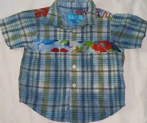 The Children's Place Baby Junge tropische Blumen Hawaiihemd Baumwolle 6-9 Monate - Bild 1 von 4