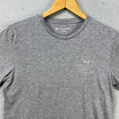 Travis Mathew Pima Cotton T-Shirt Short Sleeve Tee Mens Small Gray Crewneck Golf - Image 1 of 4