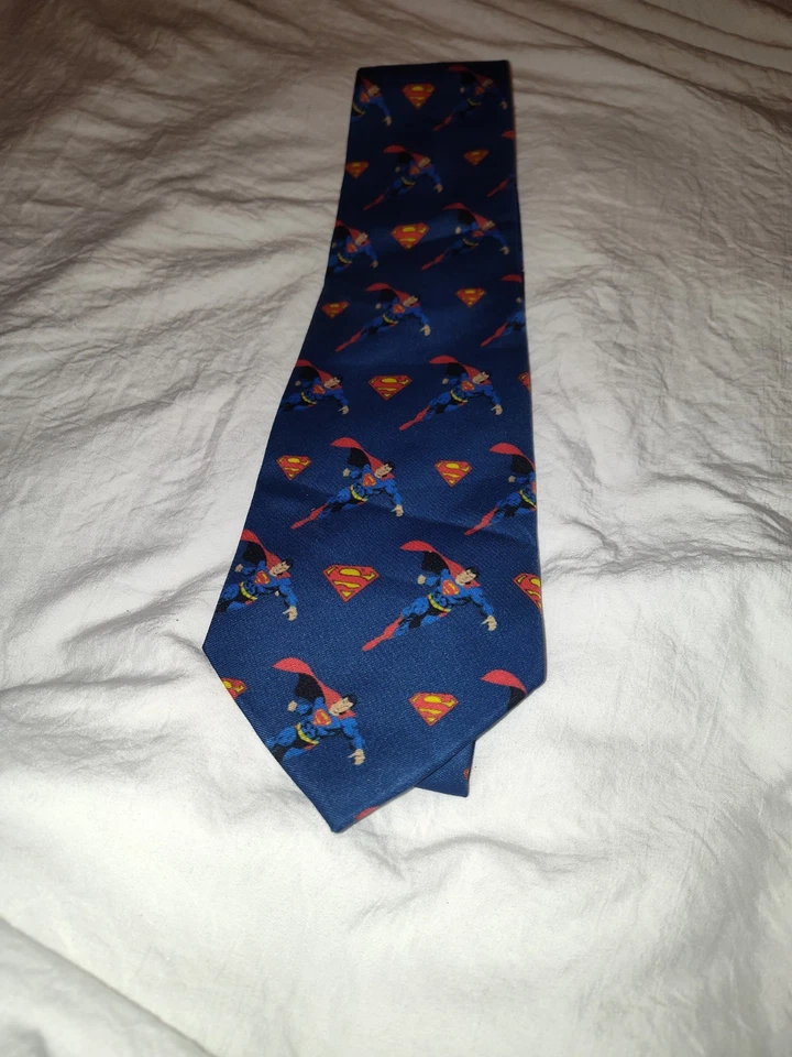 Corbata azul Superman & Shield Foto 1 de 4
