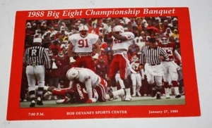 1988 Nebraska Cornhuskers Football Big 8 Champs Banquet Program  - Picture 1 of 2