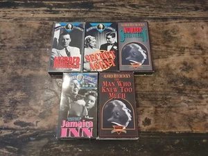Vintage Alfred Hitchcock Film Classics Collection VHS Tapes Lot Of 5 - Picture 1 of 4