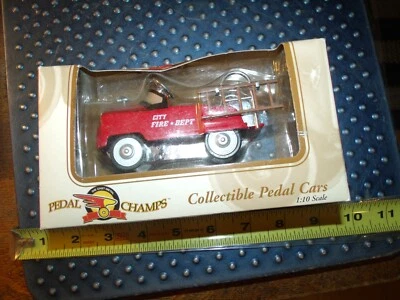 PEDAL CHAMPS Collectible Pedal Cars CITY FIRE DEPT TRUCK - 1:10 Scale - 2000 - Image 1 of 3