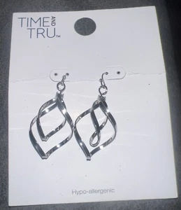 Time and Tru Silber Ohrhänger, Swirl Style, süß edel, Damen - Bild 1 von 3