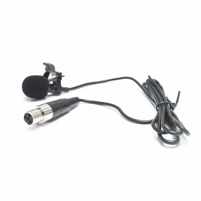 Lavalier Lapel Clip Microphone Mic For Shure Wireless ULX PGX SLX UT XLR 4 Pin - Image 1 of 4