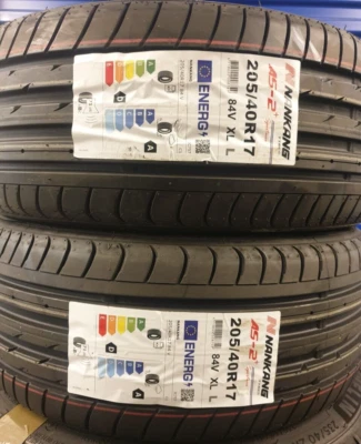 2X NEU NANKANG AS-2+ AUTAREIFEN 205/40 R17 XL 84V A1 SPORT 205 40 17 2054017 D+A - Bild 1 von 3