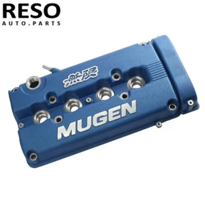 Blue Mugen Styl Racing Engine Valve Cover For Honda Civic B16 B17 B18 VTEC B18C - Picture 1 of 8